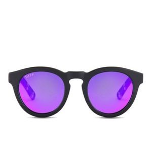 Matte Black & Purple Dime II Polarized Sunglasses